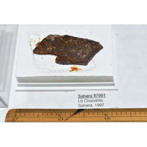 543 - A SLICE OF SAHARA 97001 METEORITE, classified L6 Chondrite, found 1997, 4.8g (1)