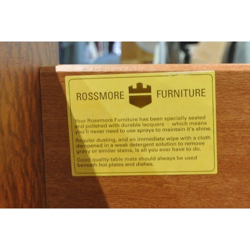 1239 - ROSSMORE FURNITURE, A THREE PIECE BEDROOM SUITE, to include a chest of two short over four long draw... 