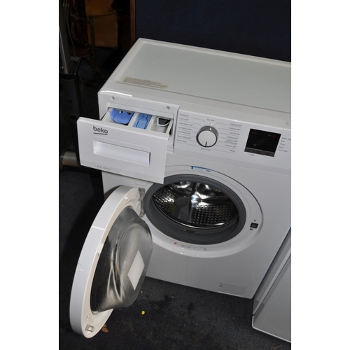 1077 - A SHALLOW BEKO WTK62051W WASHING MACHINE width 60cm depth 45cm height 84cm (PAT pass, spin cycle run... 