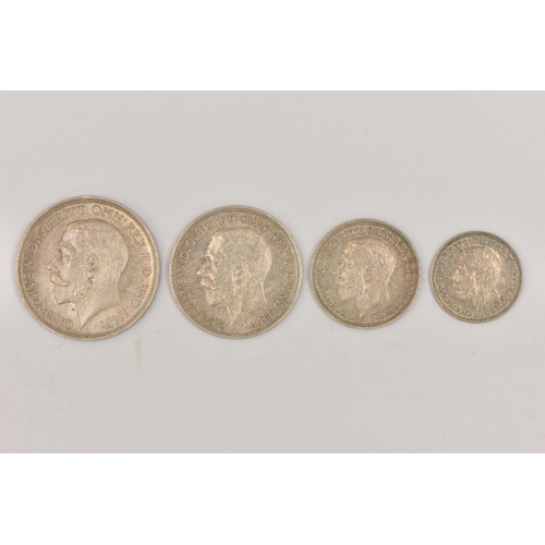 144 - A SET OF GEORGE V MAUNDY COINS  1921 4d-1d