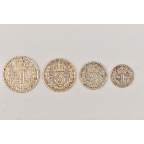 160 - A SET OF GEORGE VI MAUNDY COINS  1939 4d-1d