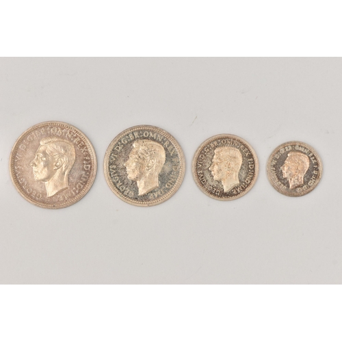 165 - A SET OF GEORGE VI MAUNDY COINS  1945 4d-1d