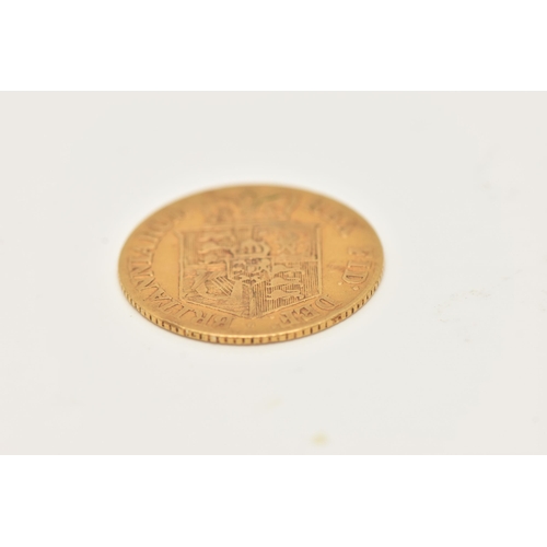 74 - A GEORGE III 1817 HALF SOVEREIGN GOLD COIN, approximate gross weight 3.9 grams, diameter 19.3mm