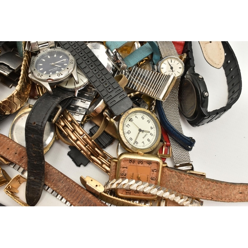 115 - A BOX OF ASSORTED WATCHES, and assortment of wristwatches, names to include Alfex, Limit, Sekonda, I... 