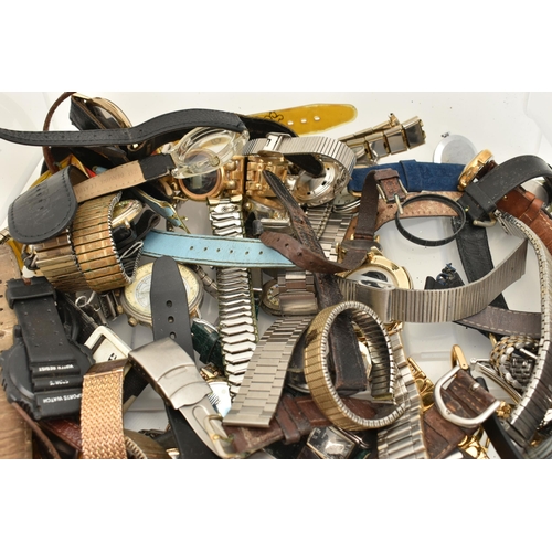 115 - A BOX OF ASSORTED WATCHES, and assortment of wristwatches, names to include Alfex, Limit, Sekonda, I... 