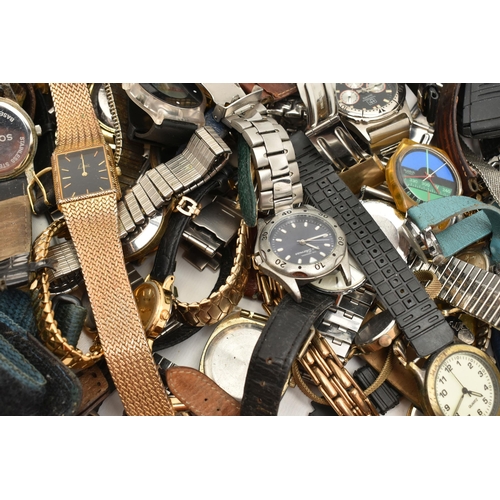 115 - A BOX OF ASSORTED WATCHES, and assortment of wristwatches, names to include Alfex, Limit, Sekonda, I... 