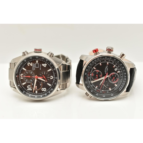 93 - A CITIZEN WRISTWATCH AND A ROTARY WRISTWATCH, to include a Citizen wristwatch Eco-Drive WR 100, the ... 