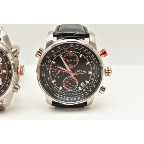 93 - A CITIZEN WRISTWATCH AND A ROTARY WRISTWATCH, to include a Citizen wristwatch Eco-Drive WR 100, the ... 