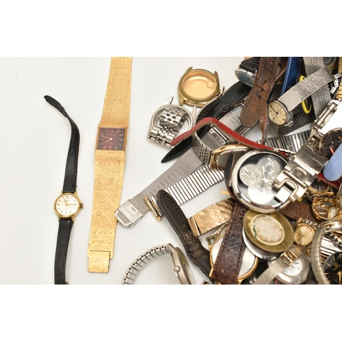 129 - A BOX OF ASSORTED WATCHES, a large assortment of wristwatches, names to include Sekonda, Smiths, Den... 