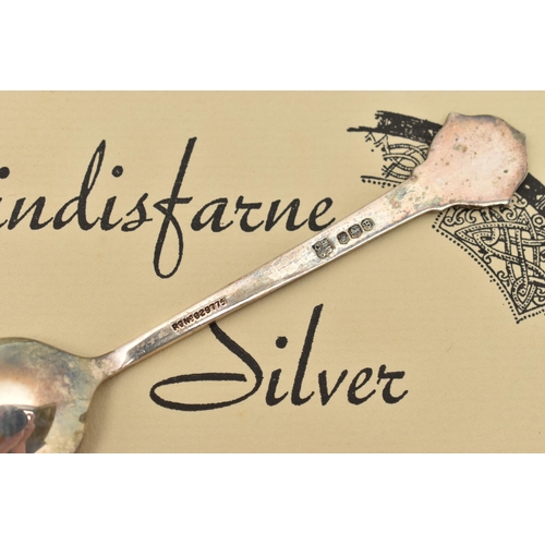 176 - TWO CASED SILVER TEASPOON SETS, the first a cased set of six teaspoons, with Celtic detail, hallmark... 