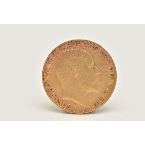 192 - A GOLD HALF SOVEREIGN COIN EDWARD VII, dated 1902, 0.917 fine, 19.30mm diameter, 3.98 grams