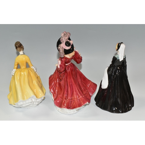 304 - THREE ROYAL DOULTON LADIES, comprising Figure of the Year 'Patricia' HN3365, 'Coralie' HN2307 and 'J... 