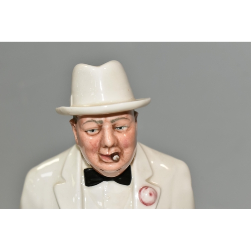 329 - A ROYAL DOULTON 'SIR WINSTON CHURCHILL' LIMITED EDITION FIGURE, HN3057, modelled by Adrian Hughes, h... 