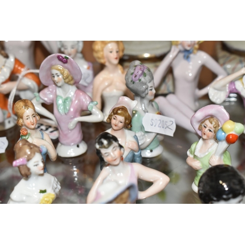 337 - A COLLECTION OF HALF-DOLLS AND TWO 'BOURBON CHILDREN' BUSTS, to include twenty eight half-dolls, tal... 