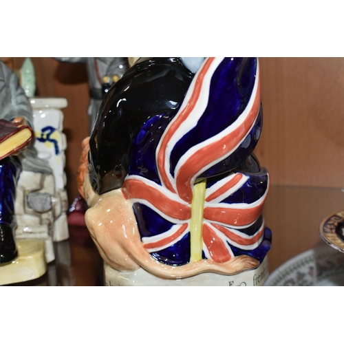 343 - THREE KEVIN FRANCIS LIMITED EDITION TOBY JUGS, comprising Winston Churchill 'Spirit of Britain' numb... 