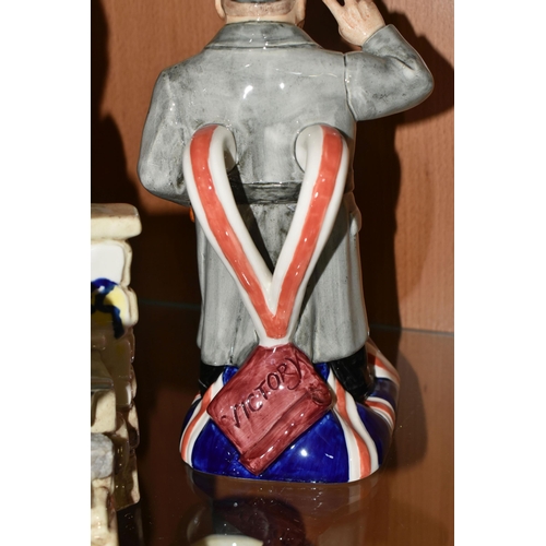 343 - THREE KEVIN FRANCIS LIMITED EDITION TOBY JUGS, comprising Winston Churchill 'Spirit of Britain' numb... 