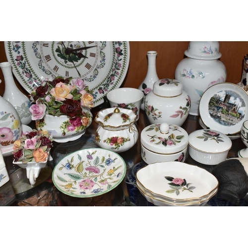 344 - A GROUP OF CERAMIC GIFTWARE, to include a Coalport Debutante 'Marianne' figurine, a Royal Albert Old... 