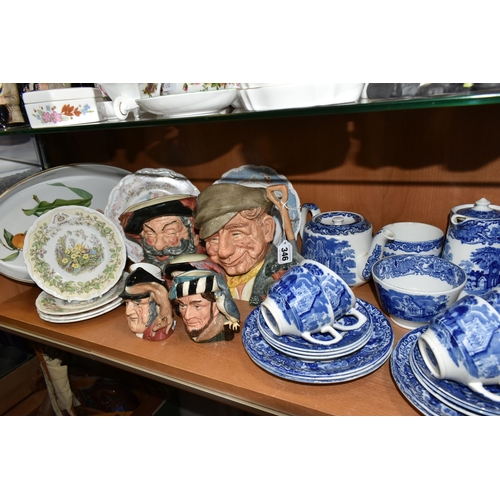 346 - A GROUP OF CERAMICS, to include four Royal Doulton Brambly Hedge Spring, Summer, Autumn and Winter p... 