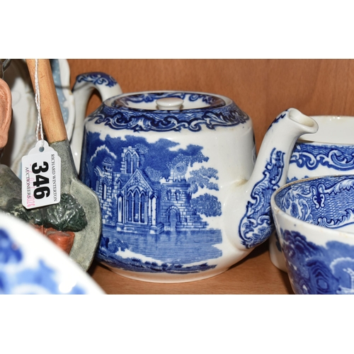 346 - A GROUP OF CERAMICS, to include four Royal Doulton Brambly Hedge Spring, Summer, Autumn and Winter p... 