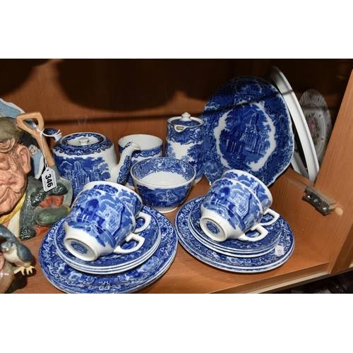 346 - A GROUP OF CERAMICS, to include four Royal Doulton Brambly Hedge Spring, Summer, Autumn and Winter p... 