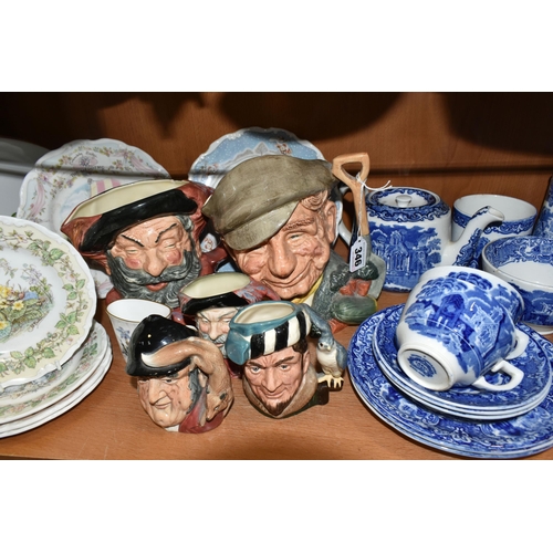 346 - A GROUP OF CERAMICS, to include four Royal Doulton Brambly Hedge Spring, Summer, Autumn and Winter p... 