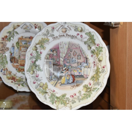 347 - SIX ROYAL DOULTON 'BRAMBLY HEDGE' TEA PLATES, comprising 'Old Oak Palace' (second quality), 'The Dai... 