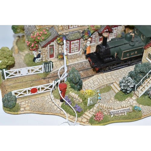 351 - TWO BOXED LILLIPUT LANE SCULPTURES, comprising Full Steam Ahead no L2365, from The British Collectio... 