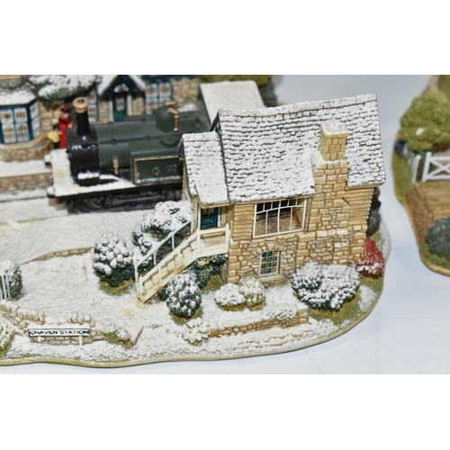 351 - TWO BOXED LILLIPUT LANE SCULPTURES, comprising Full Steam Ahead no L2365, from The British Collectio... 