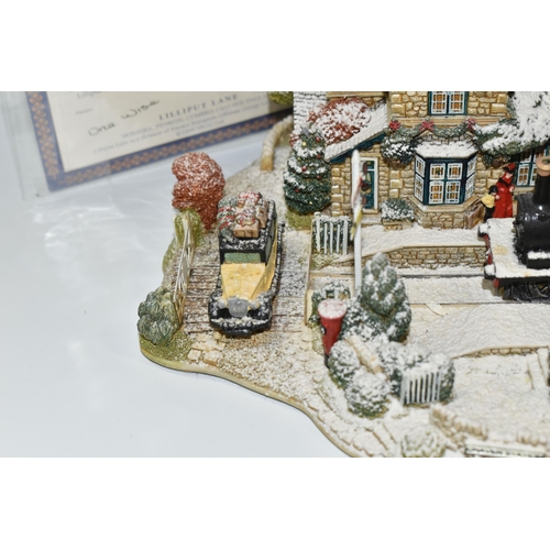 351 - TWO BOXED LILLIPUT LANE SCULPTURES, comprising Full Steam Ahead no L2365, from The British Collectio... 