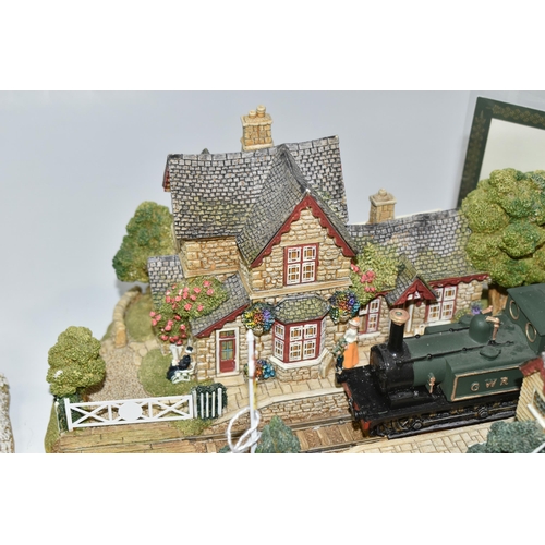 351 - TWO BOXED LILLIPUT LANE SCULPTURES, comprising Full Steam Ahead no L2365, from The British Collectio... 