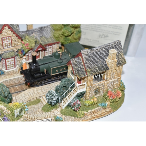 351 - TWO BOXED LILLIPUT LANE SCULPTURES, comprising Full Steam Ahead no L2365, from The British Collectio... 