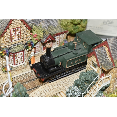 351 - TWO BOXED LILLIPUT LANE SCULPTURES, comprising Full Steam Ahead no L2365, from The British Collectio... 