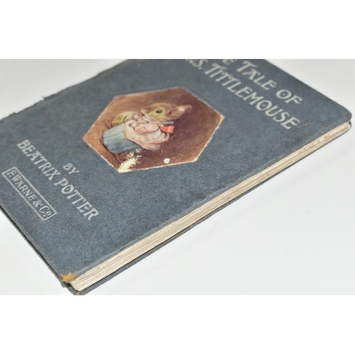 364 - POTTER; Beatrix, The Tale Of Mrs. Tittlemouse, 1st Edition 1910, pub. F. Warne & Co. blue front boar... 