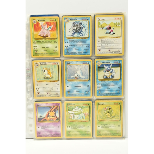 371 - NEAR COMPLETE POKEMON BASE SET, only missing nos. 1, 49, 56, 82, 88 and 98, card condition varies co... 