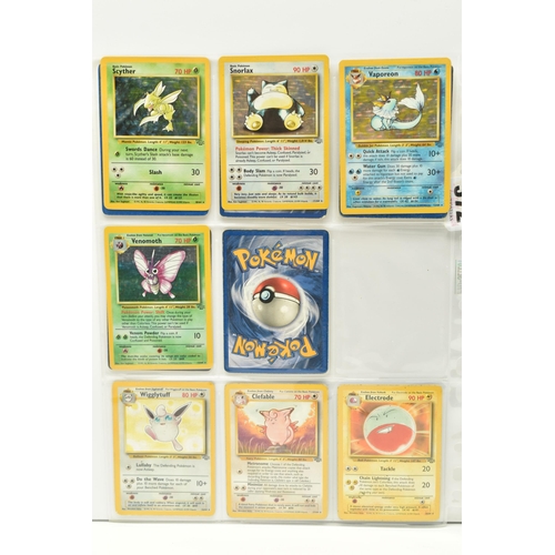 372 - NEAR COMPLETE POKEMON JUNGLE SET, only missing nos. 4, 7, 8, 9, 14, 15 and 58, card condition varies... 