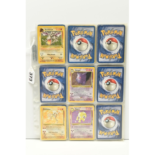 373 - NEAR COMPLETE POKEMON FOSSIL SET, only missing nos. 2, 3, 4, 6, 9, 23, 24, 29 and 45, card condition... 