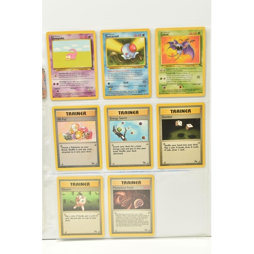 373 - NEAR COMPLETE POKEMON FOSSIL SET, only missing nos. 2, 3, 4, 6, 9, 23, 24, 29 and 45, card condition... 