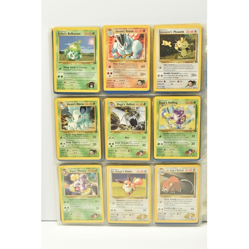 376 - COLLECTIONS OF POKEMON GYM HEROES AND GYM CHALLENGE CARDS, includes 70 Gym Heroes cards and 75 Gym C... 