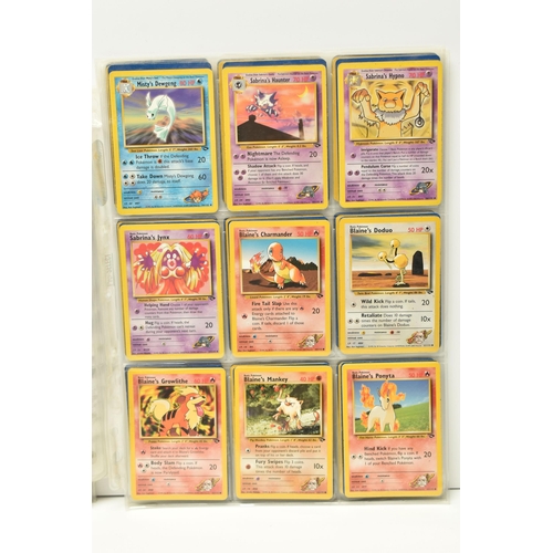 376 - COLLECTIONS OF POKEMON GYM HEROES AND GYM CHALLENGE CARDS, includes 70 Gym Heroes cards and 75 Gym C... 