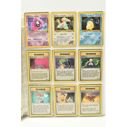 376 - COLLECTIONS OF POKEMON GYM HEROES AND GYM CHALLENGE CARDS, includes 70 Gym Heroes cards and 75 Gym C... 