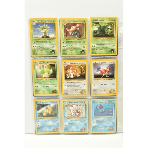 376 - COLLECTIONS OF POKEMON GYM HEROES AND GYM CHALLENGE CARDS, includes 70 Gym Heroes cards and 75 Gym C... 