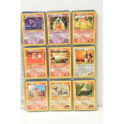 376 - COLLECTIONS OF POKEMON GYM HEROES AND GYM CHALLENGE CARDS, includes 70 Gym Heroes cards and 75 Gym C... 