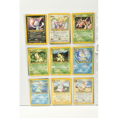 377 - COLLECTION OF POKEMON NEO GENESIS CARDS, includes 72 of the 111 cards including a first edition Bell... 