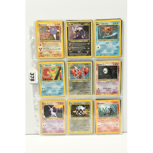 378 - COLLECTION OF POKEMON NEO DISCOVERY CARDS, includes 48 of the 75 cards including Houndoom 4/75, card... 