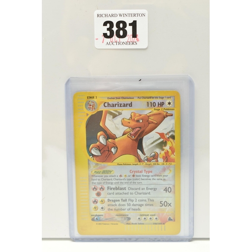 381 - POKEMON SKYRIDGE CHARIZARD 146/144, reverse holo variant, card is in lightly played condition