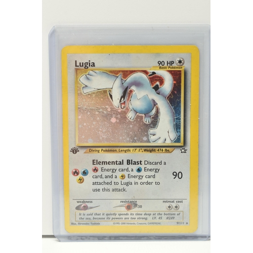 382 - POKEMON NEO GENESIS FIRST EDITION LUGIA 9/111, card in moderately played condition