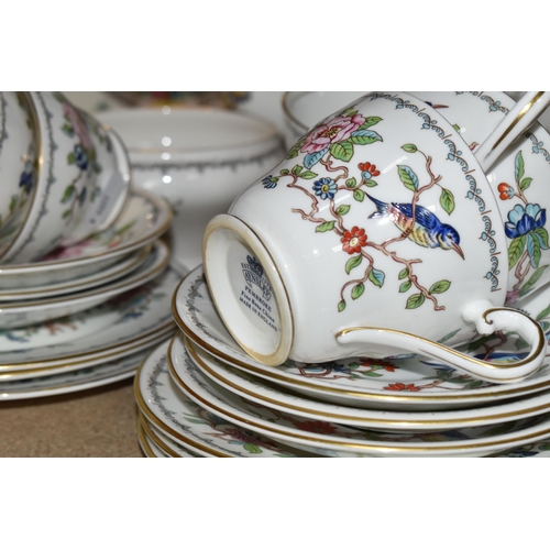 388 - A GROUP OF AYNSLEY PEMBROKE TEA AND DINNER WARES comprising fourteen tea cups, thirteen saucers (one... 