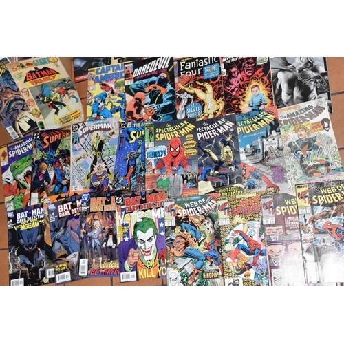 412 - A BOX OF MARVEL AND DC COMICS, includes Superman number 465 (first appearance of Hank Henshaw), full... 