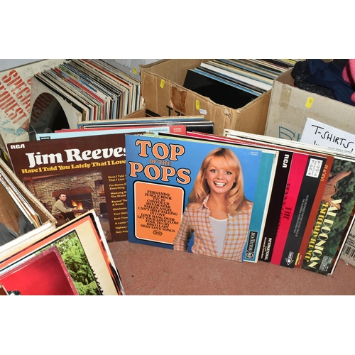 426 - FOUR BOXES OF LPS to include Frank Sinatra, sound tracks to shows, films etc. Jim Reeves, Top of the... 