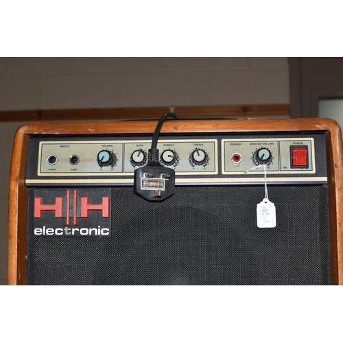 454 - AN HH MICRO-30 AMPLIFIER, fitted with an HH model 10G fifty watt loudspeaker (Condition Report: unte... 